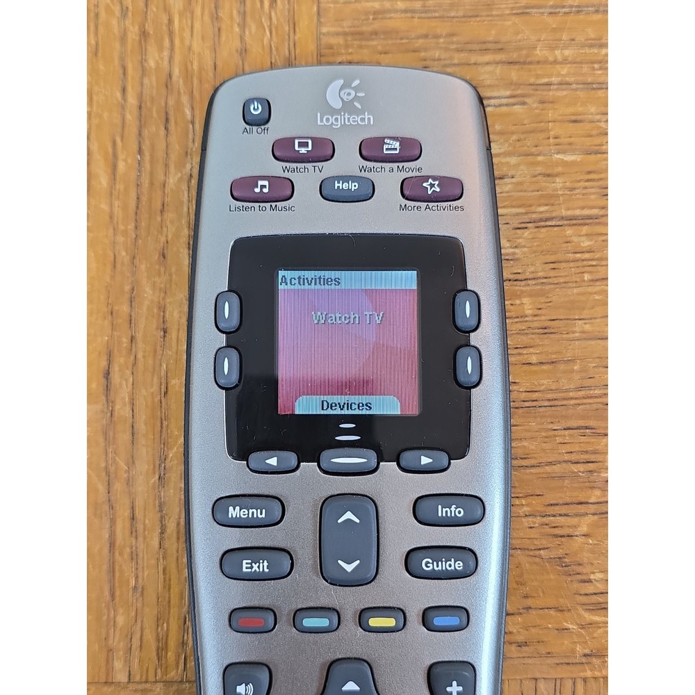 Logitech Remote Control Silver Harmony 650 Universal Programmable Tested Working - Picture 2 of 5